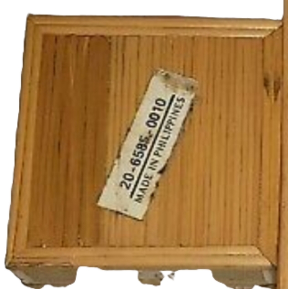 Vintage Bamboo Trinket And Jewelry Box Bohemian Decor - Picture 3 of 3